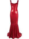 ATU BODY COUTURE SEQUIN-EMBELLISHED FISHTAIL GOWN