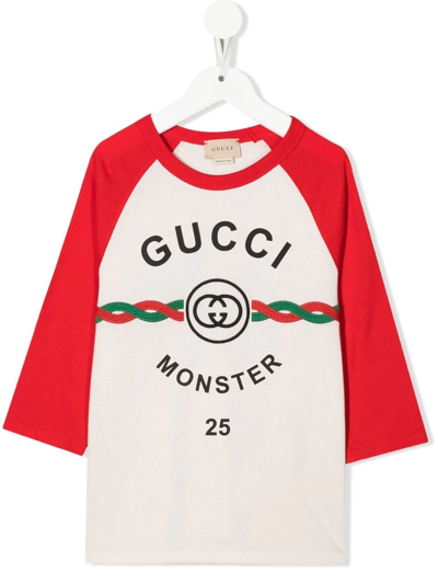 Gucci Logo-print Long-sleeve T-shirt In Nude