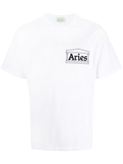 Aries 'i'm With ' T-shirt In Weiss