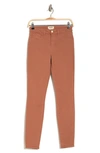 L Agence Marguerite High Waist Skinny Jeans In Mocha Brown