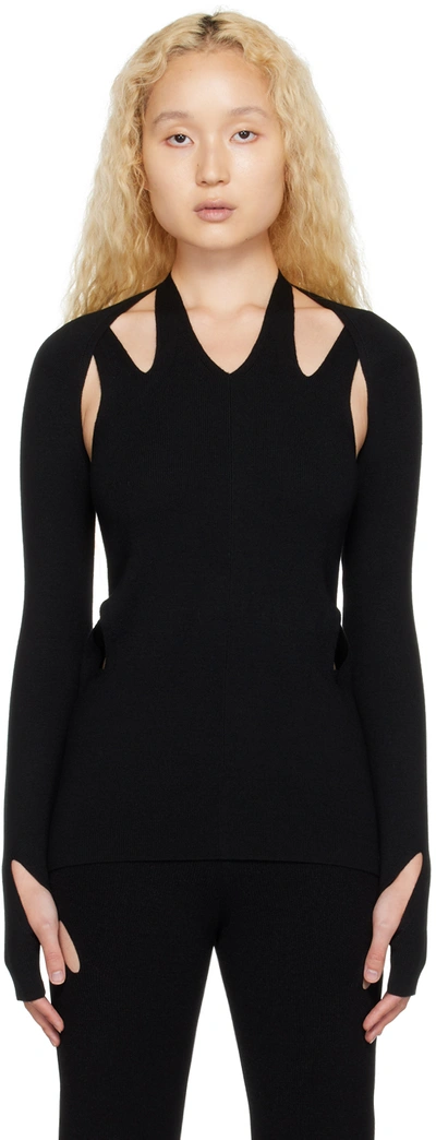 Dion Lee Ssense Exclusive Black Cutout T-shirt