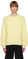 SOLID HOMME YELLOW EMBROIDERED SWEATSHIRT