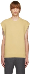 SOLID HOMME YELLOW MINIMAL VEST