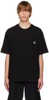 SOLID HOMME BLACK EMBROIDERED T-SHIRT