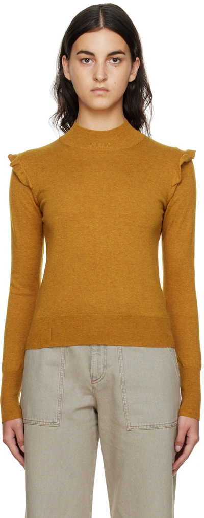 See By Chloé Frilly Sweater Brown Size S 56% Wool, 44% Cotton In Multicolor