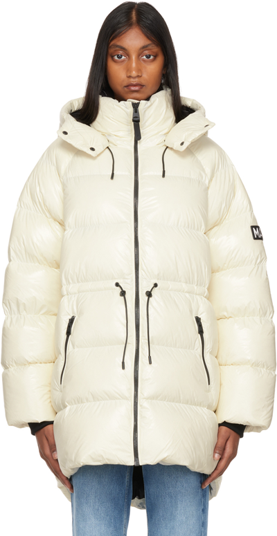 Mackage Ssense Exclusive White Karsyn Down Jacket In C0253 Cream