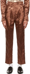 TANNER FLETCHER BROWN CLARENCE TROUSERS