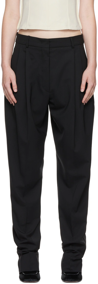Sportmax Black Felicia Trousers In 002 Black