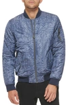 Levi's® Filled Flight Bomber Jacket In Faded Blue Bandana
