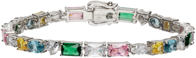 Hatton Labs Multicolor 'la Croisette' Tennis Bracelet In Sterling Silver