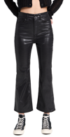 Rag & Bone Casey High Rise Ankle Flare Jeans In Coated Black