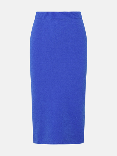 Nanushka Blue Wool Blend Skirt