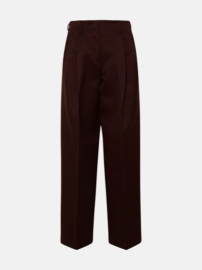 Golden Goose Flabia Brown Viscose Blend Trousers