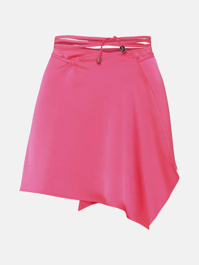 Attico Pink Polyester Miniskirt
