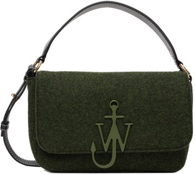 Jw Anderson Green Midi Anchor Shoulder Bag In 598 Dark Olive