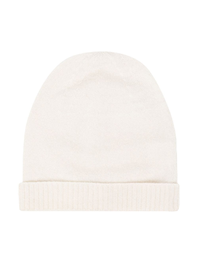 Cashmere In Love Babies' Cashmere Darla Beanie Hat In White