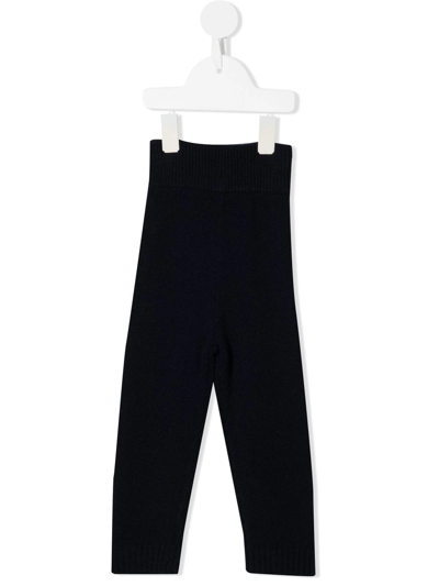 Cashmere In Love Babies' Cashmere Dixie Knitted Leggings In Blue