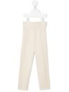 CASHMERE IN LOVE DIXIE RIB-TRIMMED CASHMERE TROUSERS