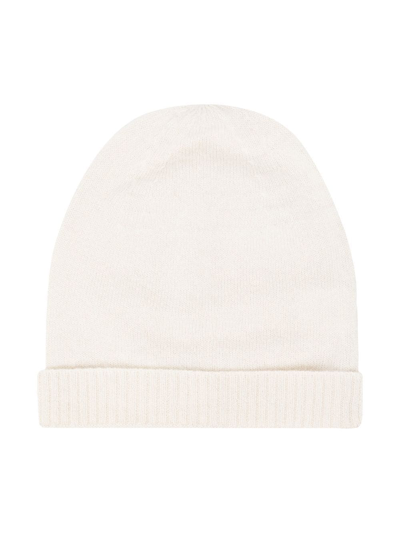 Cashmere In Love Babies' Darla Cashmere Beanie Hat In White