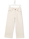 Diesel Teen Wide-leg Jeans In White