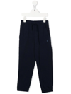 Polo Ralph Lauren Embroidered-logo Track Pants In Blue