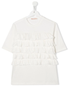 MARNI TEEN RUCHED SHORT-SLEEVED TOP