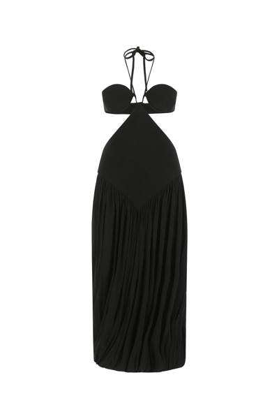 Stella Mccartney Black Viscose Blend Dress Black  Donna 38