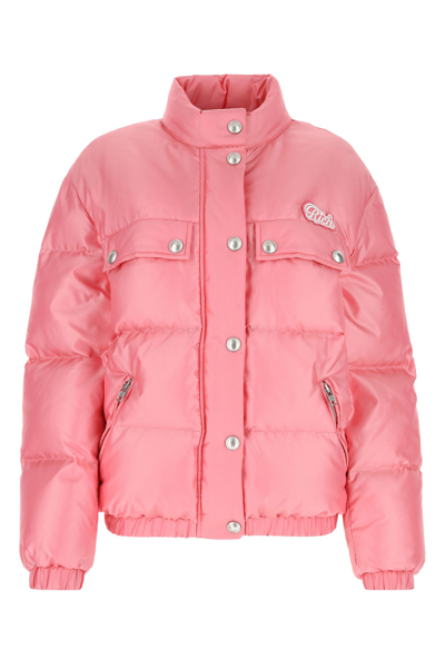 Alessandra Rich Pink Nylon Blend Down Jacket Pink  Donna 40