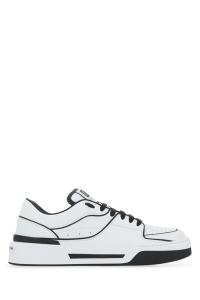 DOLCE & GABBANA DOLCE & GABBANA TWO-TONE LEATHER NEW ROMA SNEAKERS