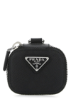 Prada Black Leather Air Pods Case