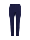 Dondup Mid-rise Slim-fit Trousers In Blue