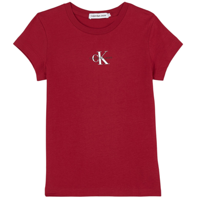 Calvin Klein Jeans Est.1978 Kids' Branded T-shirt Red