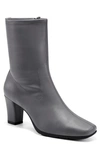 Aerosoles Cinnamon Block Heel Mid Boot In Grey