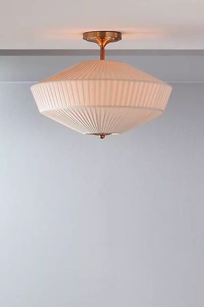 Anthropologie Stefanie Flush Mount In White