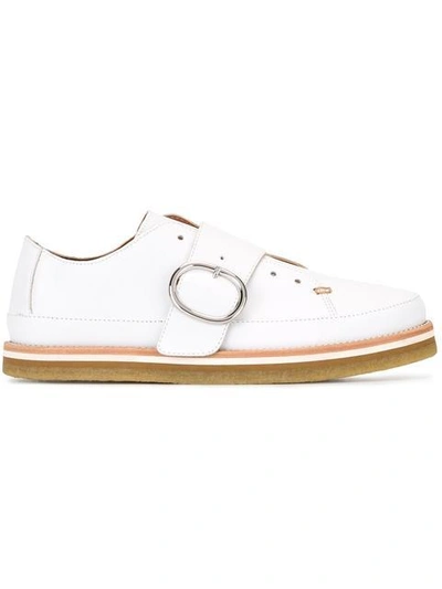 Sportmax Buckled Loafers In White