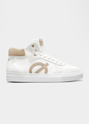 Loci Eleven Colorblock High-top Court Sneakers - Made With Recycled Nylon In Wht/stn/stn
