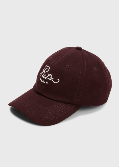 Frame X Ritz Paris Baseball Hat In Bordeaux | ModeSens