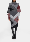 Stella Mccartney Stella By Stella Striped Patchwork Knit Midi Skirt In 8490 Multicolor