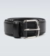 The Row Classic Leather Belt In Black Pld