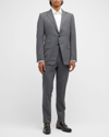 Tom Ford O'connor Slim-fit Wool Suit Jacket In Dark Grey Solid