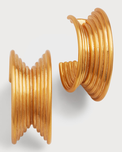 Cult Gaia Gigi Hoop Earrings In Gold
