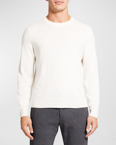 Theory Men's Hilles Cashmere Sweater In Light Grey Heathe