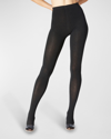 Stems High-rise Fleece Tights In Black