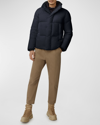 Canada Goose Everett Zip And Snap Button Fastening Down Jacket In Navy - Marine