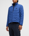 EMPORIO ARMANI MEN'S QUILTED NYLON DOWN PUFFER JACKET