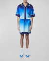 Casablanca Men's Archway Place Vendome Silk Shorts In Archway Place