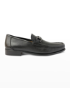 Bruno Magli Men's Trieste Horse-bit Leather Loafers In Black Cervo