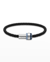 MONTBLANC MEN'S 1858 ICE SEA LEATHER BRACELET