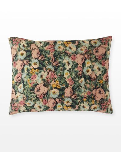 John Derian Toucan Floral Pillow, 18x24