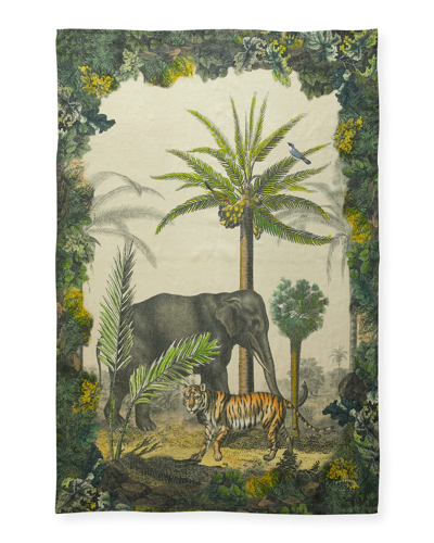 John Derian Palm Trail Throw Blanket